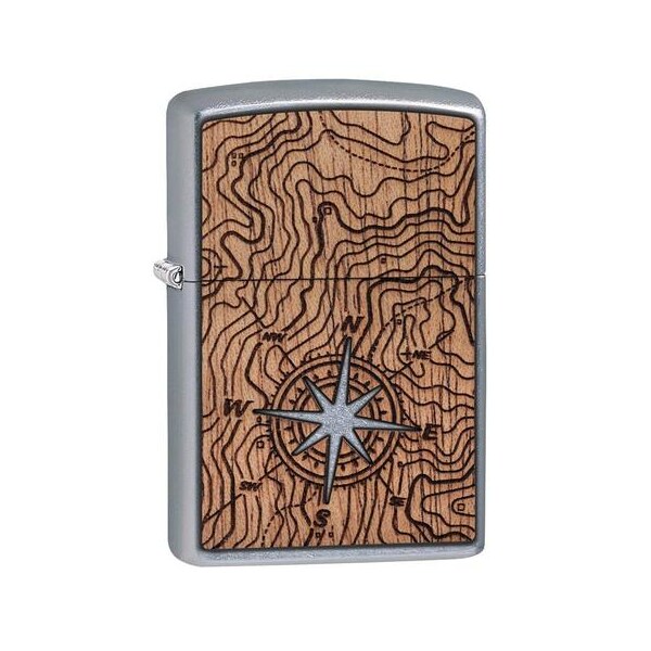 Zippo 2023 Zippo Woodchuck Compass, Street Chrome ZIP-49055 - main